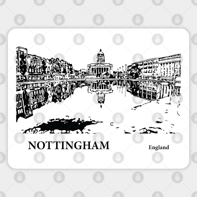 Nottingham England Sticker by Lakeric